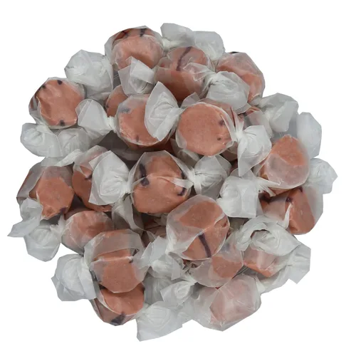Vista 8 de Dulces gourmet suaves y masticables de agua salada, envueltos individualmente, bolsa a granel (pastel de manzana, 1 libra (paquete de 1))