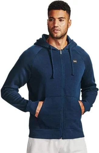 Vista 5 de Under Armour Rival - Sudadera de vellón para hombre, con capucha y cierre con cremallera completa