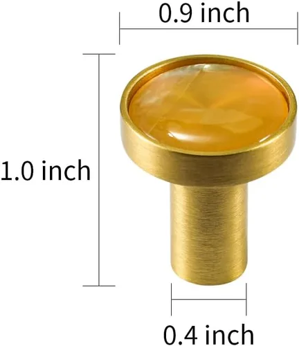 Vista 2 de Paquete de 1 perillas de gabinete de conchas naturales, pomos para cajones, ganchos para colgar, muebles de latón, aparador, cocina, tiradores