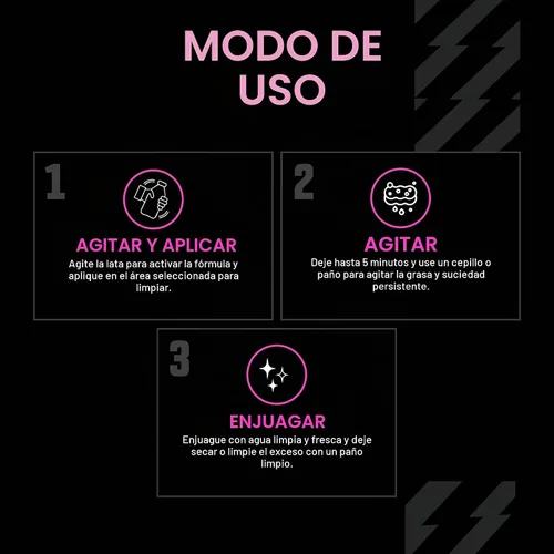 Vista 5 de Muc-Off Bio Degreaser, 500 Mililitros - Aerosol Soluble en Agua, Biodegradable para Limpieza Profunda de Partes Grasientas de Bicicletas