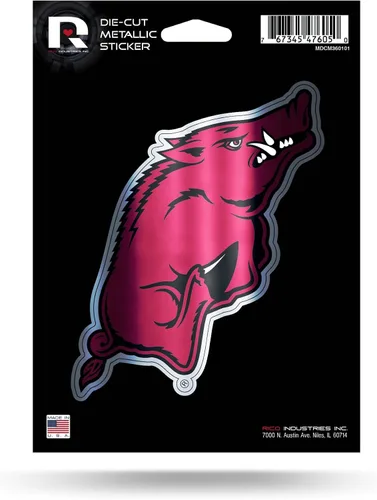 Vista 42 de Rico Industries NCAA - Calcomanía metálica troquelada de 5 x 7 pulgadas (decoración automática o para el hogar)