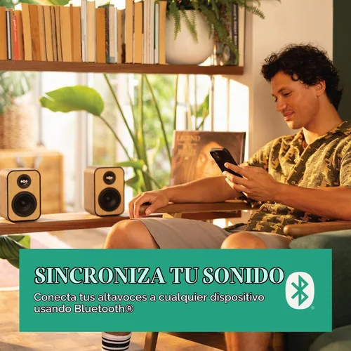Vista 4 de House of Marley Uplift - Altavoces Bluetooth para estantería, acabado