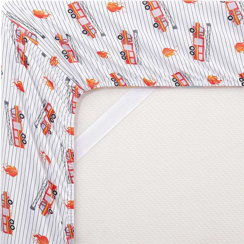 Vista 3 de Colección de sábanas para niños 1500 Supreme - Divertido, colorido y cómodo juego de sábanas para niños y niñas, sábanas para camas Twin XL, camión
