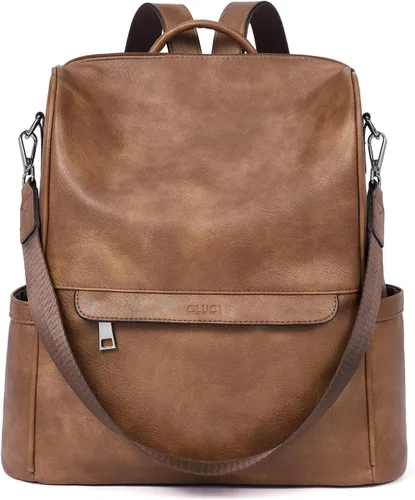 Vista 10 de CLUCI Mochila Bolso para Mujeres de Cuero PU Antirrobo Grande de Diseñador de Moda Bolsa de Viaje Bolsos de Hombro para Damas Purse