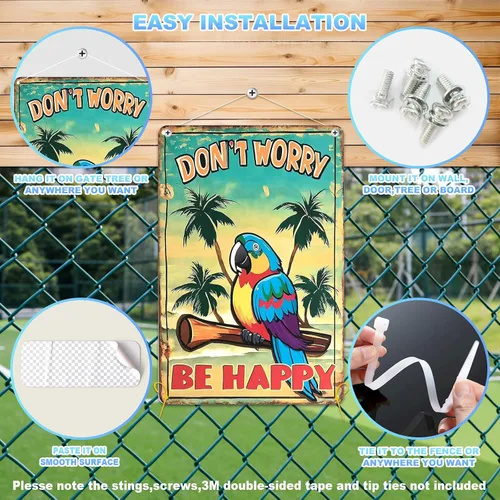 Vista 5 de Tiki Bar Decor - Letreros de lata para decoración de bares, patio, porche, patios o decoración de habitación (8 x 12 pulgadas)