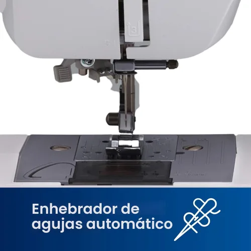 Vista 4 de Máquina de coser Brother XM2701 liviana, con todas las funciones, con 27 puntos, función automática para hacer ojales en 1 paso, 6 pies de costura