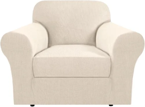 Vista 34 de H.VERSAILTEX - 2 fundas protectoras de licra suave Jacquard para respaldo de silla, lavable a máquina