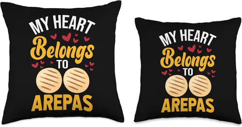 Vista 3 de Funny Arepa Gifts Men Women Colombia Venezuela Cita divertida almohada colombiana venezolana Arepa, 16 x 16 pulgadas, multicolor