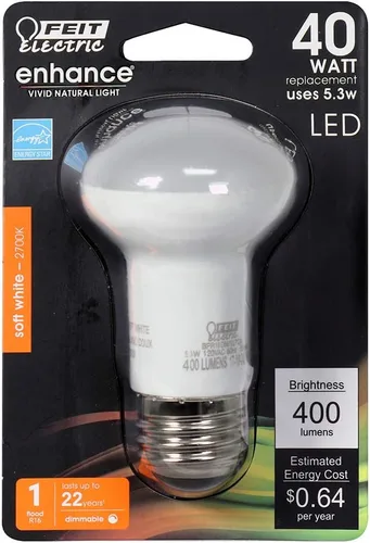 Vista 2 de Feit Electric BPR16DM/927CA/4, 40W EQ DM R16 Bombillas LED, 4 Bombillas