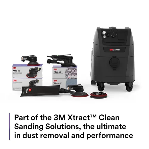 Vista 10 de 3M Xtract Cubitron II Hookit Clean - Disco de lijado de 3 pulgadas, 775 L, 150+, 3 pulgadas, paquete de 50 discos de lijado con gancho y bucle