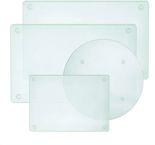 Vista 13 de Murrey Home Juego de tablas de cortar de vidrio para encimera de cocina, tablas de cortar de vidrio templado aptas para lavavajillas, pequeña Mármol