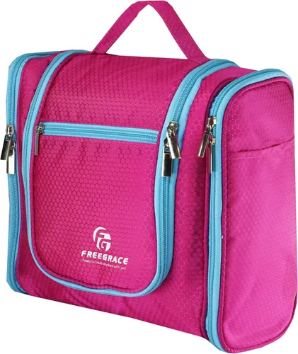 Vista 7 de Freegrace bolso para baño premium - organizador para viajes - gancho para colgar duradero - perfecto para accesorios, cosméticos, artículos