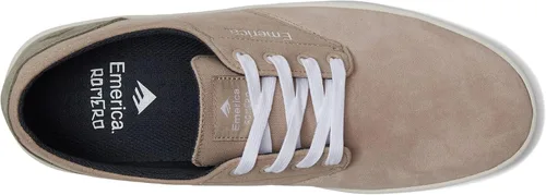 Vista 2 de Emerica Zapatos de skate The Romero con cordones para hombre Beige/Gris/Blanco