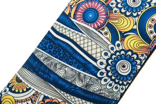 Vista 200 de Cartera de mano para mujer, estilo bohemio, con RFID, elegante, espaciosa con correa para viajes, capacidad para tarjetas, teléfono, dinero