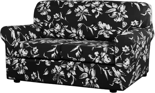 Vista 17 de H.VERSAILTEX Fundas de sofá superelásticas de 2 piezas para fundas de sillón, fundas de silla de sala de estar, con estilo moderno suave y grueso