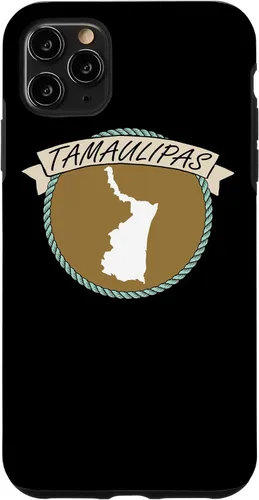 Vista 4 de Funda para iPhone 12 Mini Camiseta de Mapa de Tamaulipas Patrimonio Mexicano