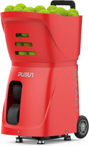 Vista 6 de Máquina de pelotas de tenis PT-Smart: control de aplicación con 12 modos de entrenamiento incorporados, giro de 6 niveles, 28-Pt, 75 MPH, 32.6