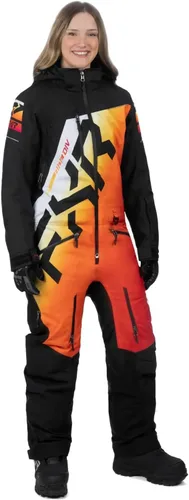 Vista 14 de FXR Monosuit CX Lite 2025 para mujer (negro/camuflaje militar/E.Pink - 10)