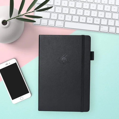 Vista 7 de Clever Fox Cuaderno de reuniones - Organizador de trabajo y negocios con notas y artículos de acción - Bloc de notas para gestión de proyectos