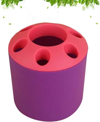 Vista 5 de DOITOOL Soportes para cepillos Soporte circular para cepillos de dientes, soporte para pasta de dientes, soporte para pasta de dientes, soporte