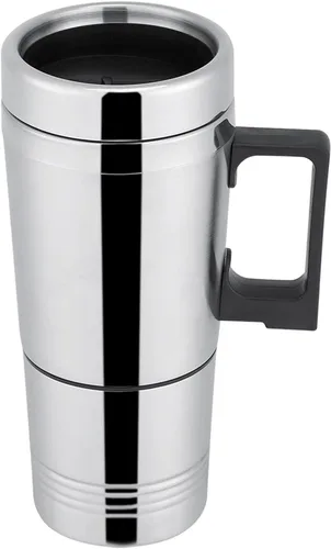 Vista 5 de 24V/12V Hervidor eléctrico de viaje 300mL Calentador de agua portátil de acero inoxidable para uso en el hogar del coche Camping