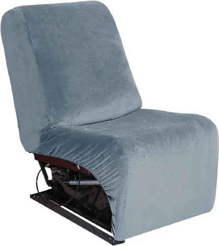 Vista 28 de MINGPINHUIUS Funda elástica de terciopelo para sofá reclinable en la esquina, funda curvada para sofá modular, funda elástica suave para sofá Marrón
