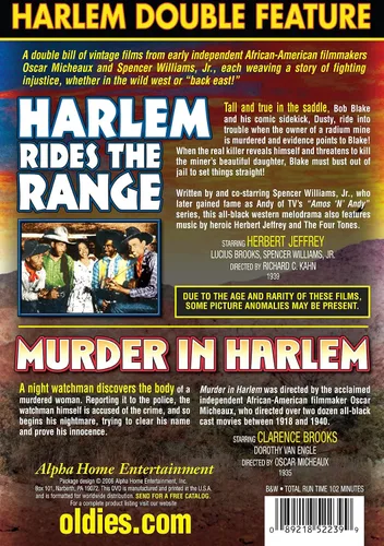 Vista 2 de Harlem Double Feature Harlem Rides The Range (1939) Murder In Harlem (1935)