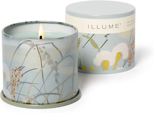 Vista 6 de Illume Beautifully Done Essentials Fresh Sea Salt Lata de tocador con aroma a vela
