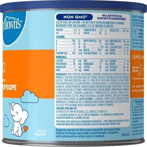 Vista 8 de Good Start Dr. Brown’s Gentle Pro, fórmula infantil en polvo, para estómagos sensibles, fácil digestión y heces más suaves, fórmula infantil