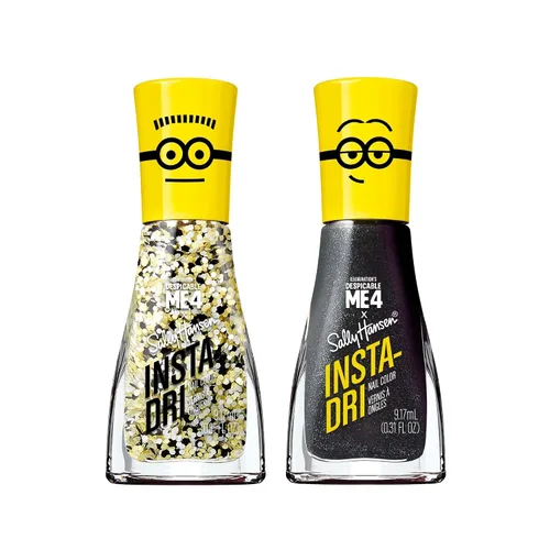 Vista 33 de Sally Hansen Insta-Dri Esmalte de uñas Secado rápido, larga duración, brillo sin rayas Transparente, Brillo 104 centelleo, centelleo