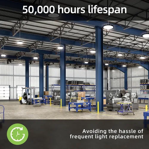 Vista 5 de 150W Luz LED UFO de Alta Bahía, 20250lm 5000K Luz LED UFO de Alta Bahía para Tienda [Equivalencia 450W MH/HPS] 100-277V IP65 Iluminación Comercial