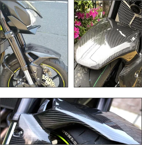 Vista 7 de Guardabarros delantero de fibra de carbono de repuesto para Kawasaki Z900 2017-2021