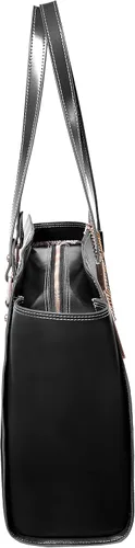 Vista 6 de McKlein ALDORA, Leather Ladies' Tote with Tablet Pocket, Laptop Bag for Women Negro