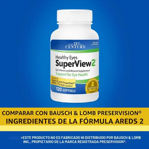 Vista 3 de 21st Century Healthy Eyes SuperView - Cápsulas blandas de vitaminas