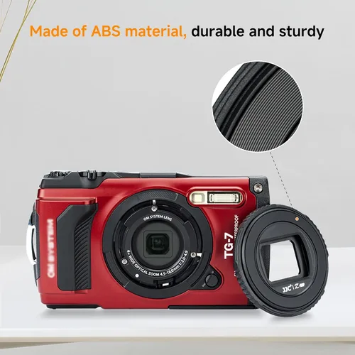 Vista 6 de JJC TG-7 - Tapa de lente para Olympus Tough TG7 TG-6 TG-5 TG-4 Accesorios Para cámara Olympus Tough