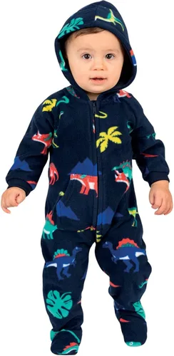 Vista 6 de Footed Pajamas - Enterizo con capucha a juego para la familia Suéteres de una pieza para niños, niñas, hombres, mujeres y mascotas, unisex, Naranja