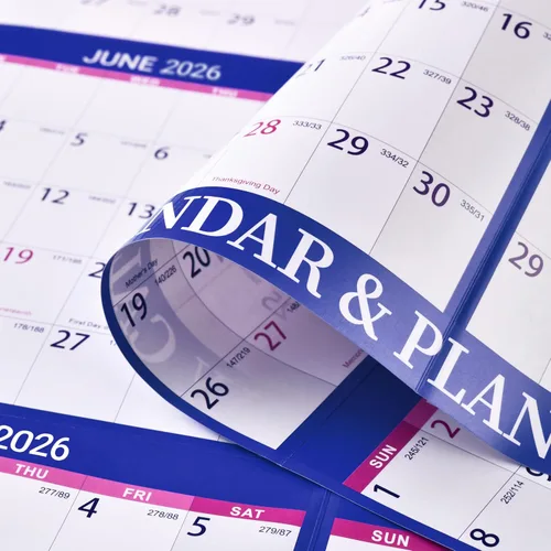 Vista 8 de Calendario anual de pared 2026, calendario de borrado en seco 2026, enero 2026 a diciembre de 2026, 34.8 x 22.9 pulgadas, calendario de pared 2026