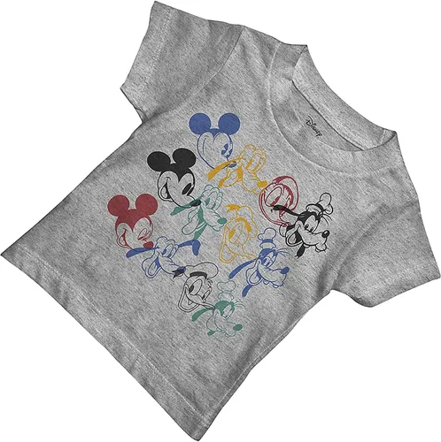 Vista 4 de Disney Camiseta de manga corta con cara grande de Mickey Mouse para niños pequeños