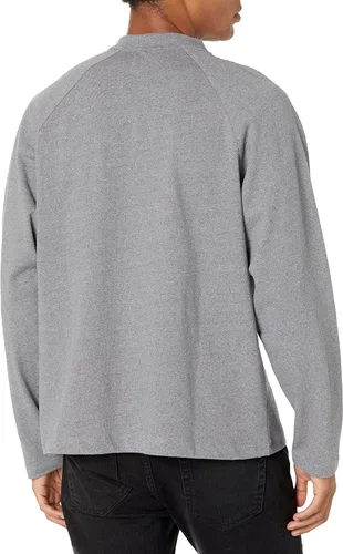 Vista 2 de Calvin Klein Camiseta de manga larga Henley de corte holgado para hombre
