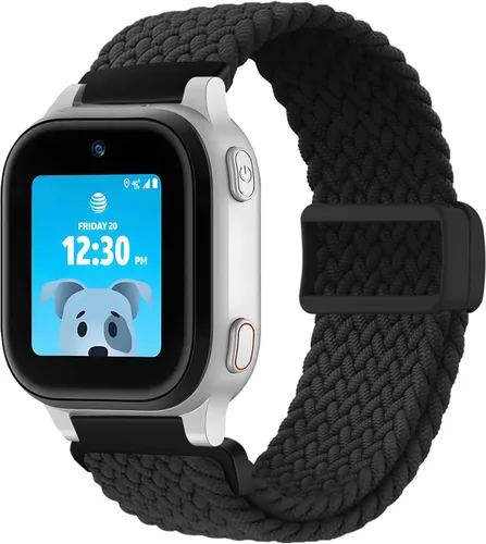 Vista 10 de SimpleThings Correa trenzada compatible con el reloj AT&T amiGO Jr, bandas de nailon elástico suave con hebilla ajustable fácil