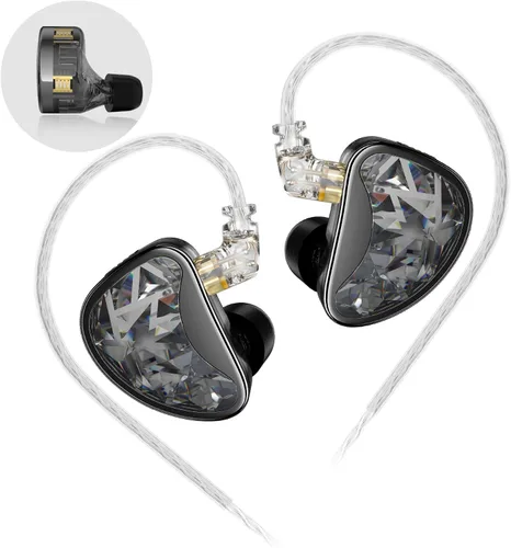 Vista 10 de KZ AS24 - Auriculares con monitor intrauditivo con controladores 24BA, auriculares IEM de alto rendimiento con 8 interruptores de sintonización