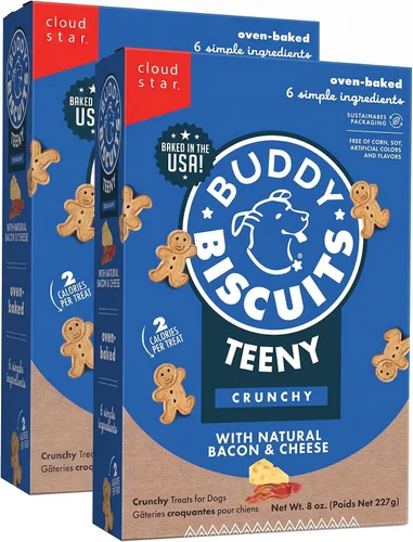 Vista 11 de Buddy Biscuits Teeny - Golosinas crujientes para perros, tocino y queso