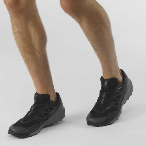 Vista 12 de Salomon Sense Ride 4 Invisible GTX Trail Running Tenis para hombre clima tormentoso canteratomate cherry