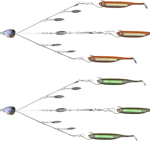 Vista 10 de Kit de equipo de pesca, plataformas Alabama de 3 amr o 5 amr