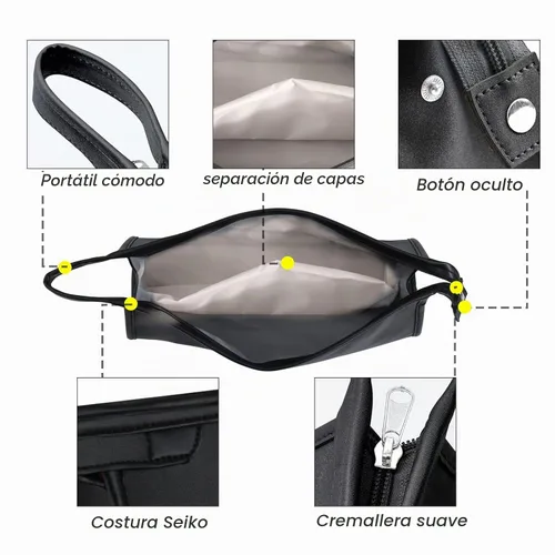 Vista 4 de Funda de viaje para Dyson Airwrap Styler/Shark Flexstyle, funda de transporte portátil para secador de pelo supersónico Dyson, impermeable