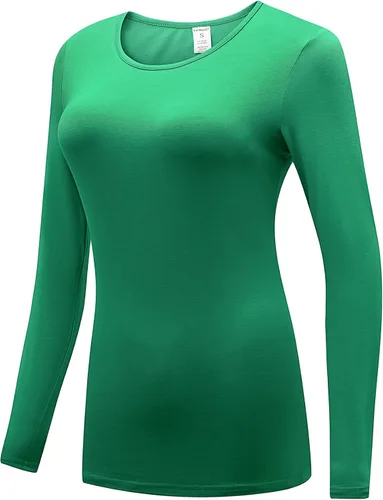Vista 2 de Formeet17 Paquete de 2 camisetas de manga larga para mujer