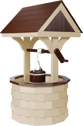 Vista 11 de Pequeño madera de poli madera de abedul y marrón deseando bien