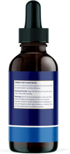 Vista 6 de Rx Vitamins LiquiCarn - L-carnitina pura para perros y gatos para ayudar en la pérdida de peso del perro - Proporciona alta energía y ayuda