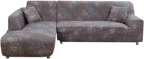 Vista 17 de MIFXIN Fundas de sofá modulares en forma de L, 2 piezas, elásticas tipo L, para sofá o sillón, protector de muebles para sala de estar, mascotas