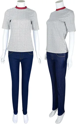 Vista 4 de Chaqueta Max Season 4 disfraz de cosplay para mujer sudadera con capucha pantalones de Halloween